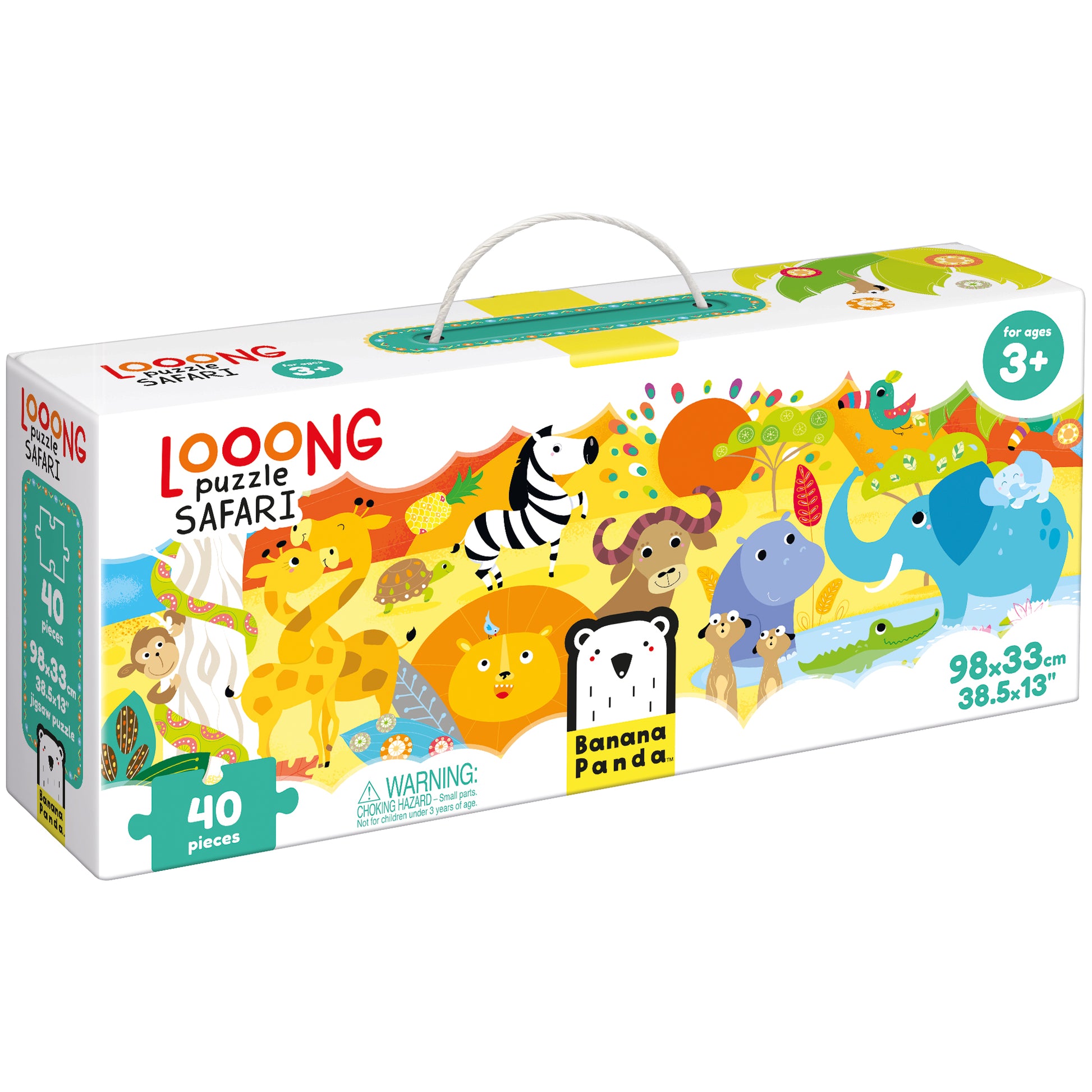 Dėlionė Looong Puzzle Safari - Banana Panda